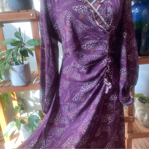 Max Studio NWT Boho Cinched Front Midi Dress - Picture 5 of 10